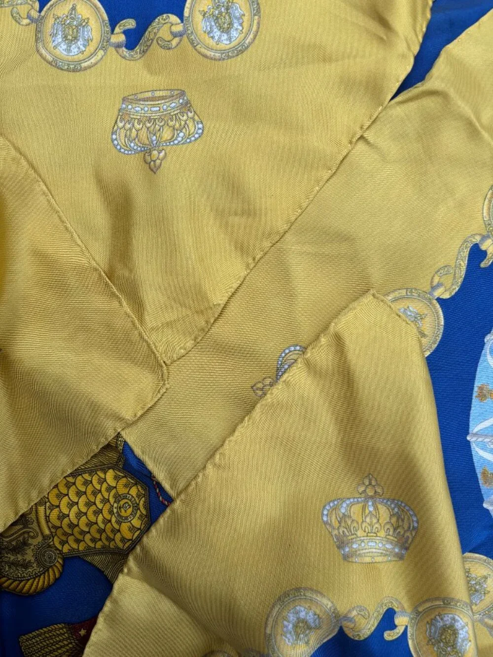 Hermes Silk Les Tambours Scarf 90